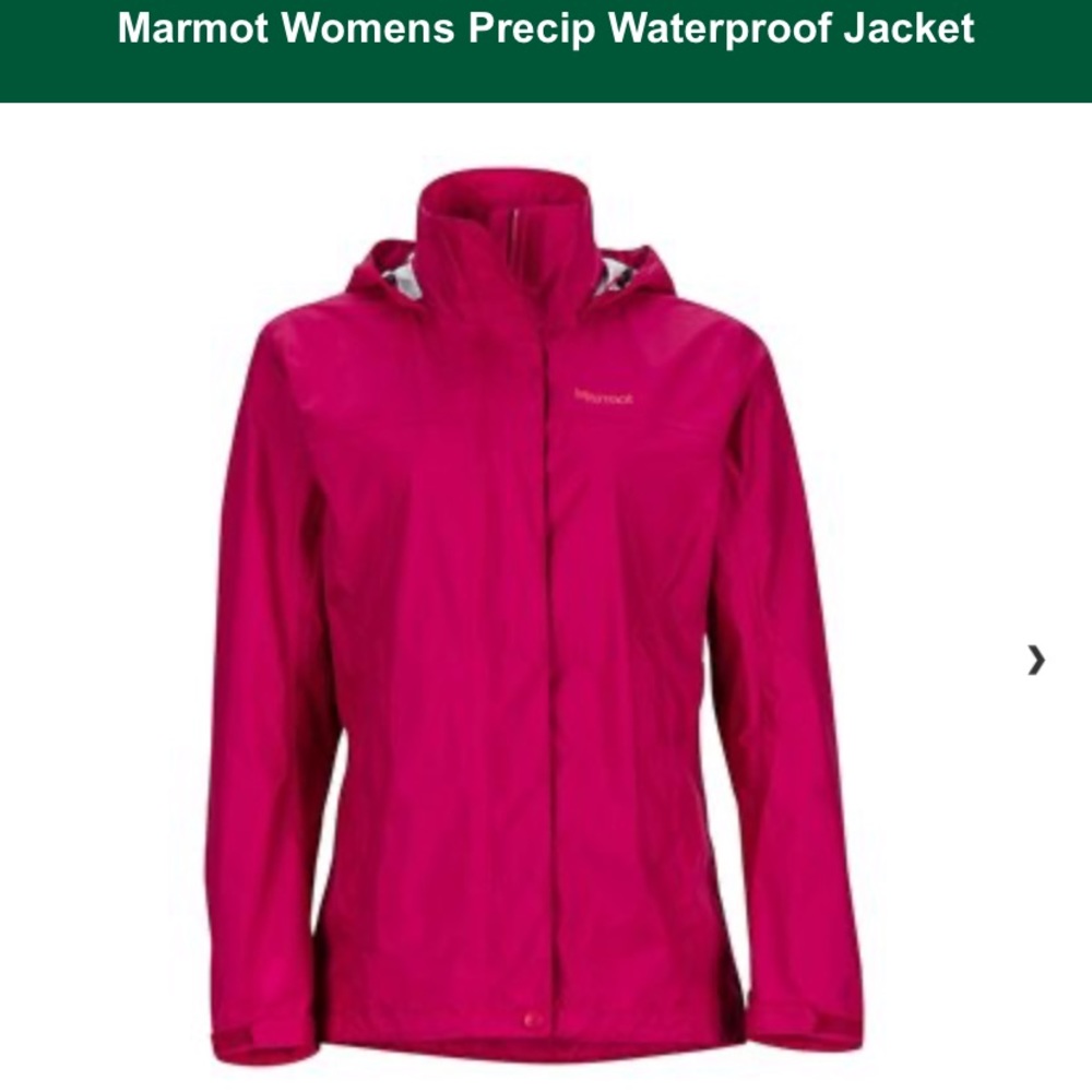 Marmot Pink Rain Jacket Small